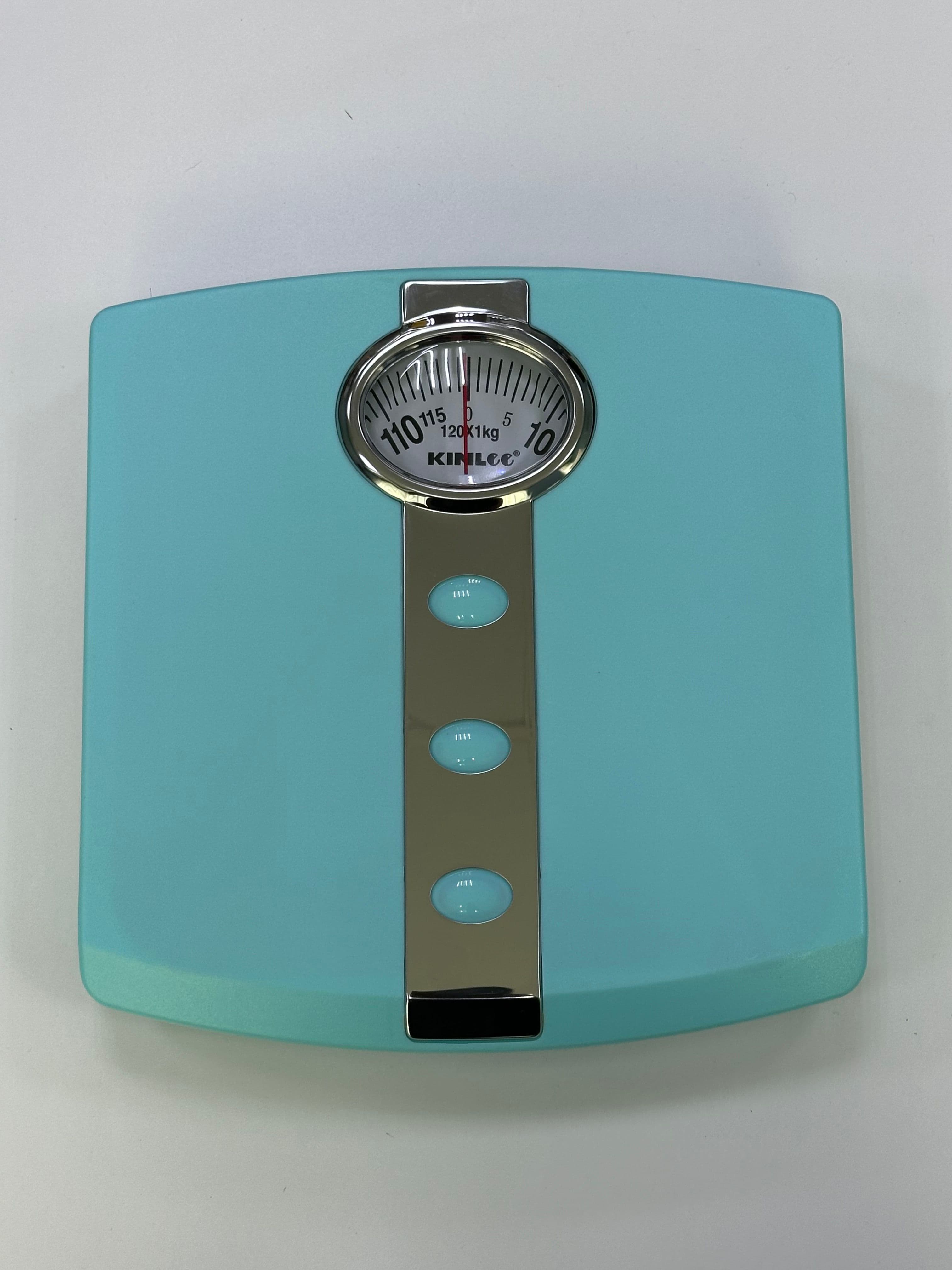 Mechanical Personal Scale, Model BR-301 - Analog Body Weight Scale - Max 120 kg (Aqua Blue)