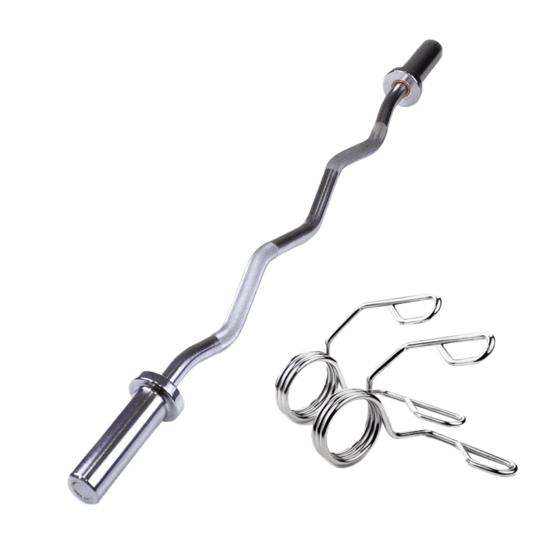OLYMPIC CURL BAR WITH COLLAR