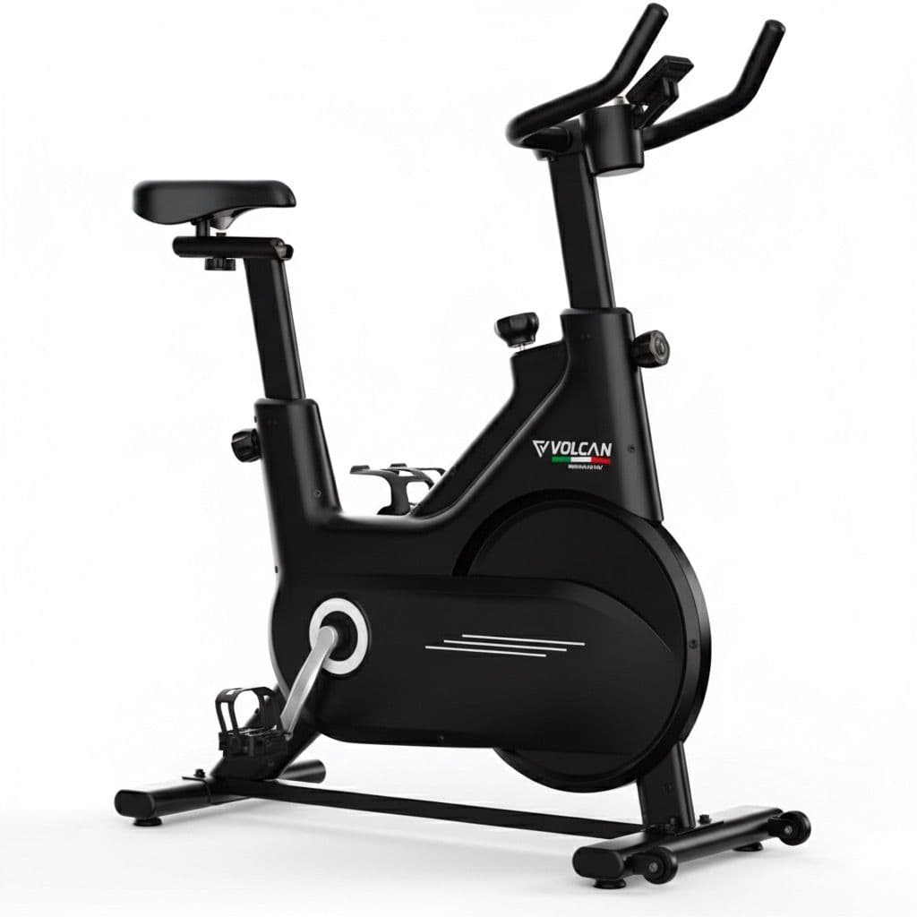 VFSP:5 Spinning Bike | 5KG Flywheel | Home Gym Cardio Cycle | Display, Pulse Sensor & Mobile Holder | Sleek Black