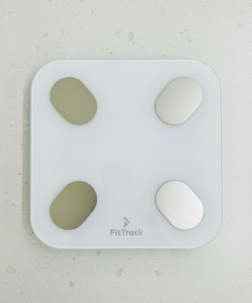 FitTrack Dara BMI Complete Body Analysis Bluetooth Smart Scale - Tracks 17 Body Vitals & Syncs with Apple/Google/Samsung Health