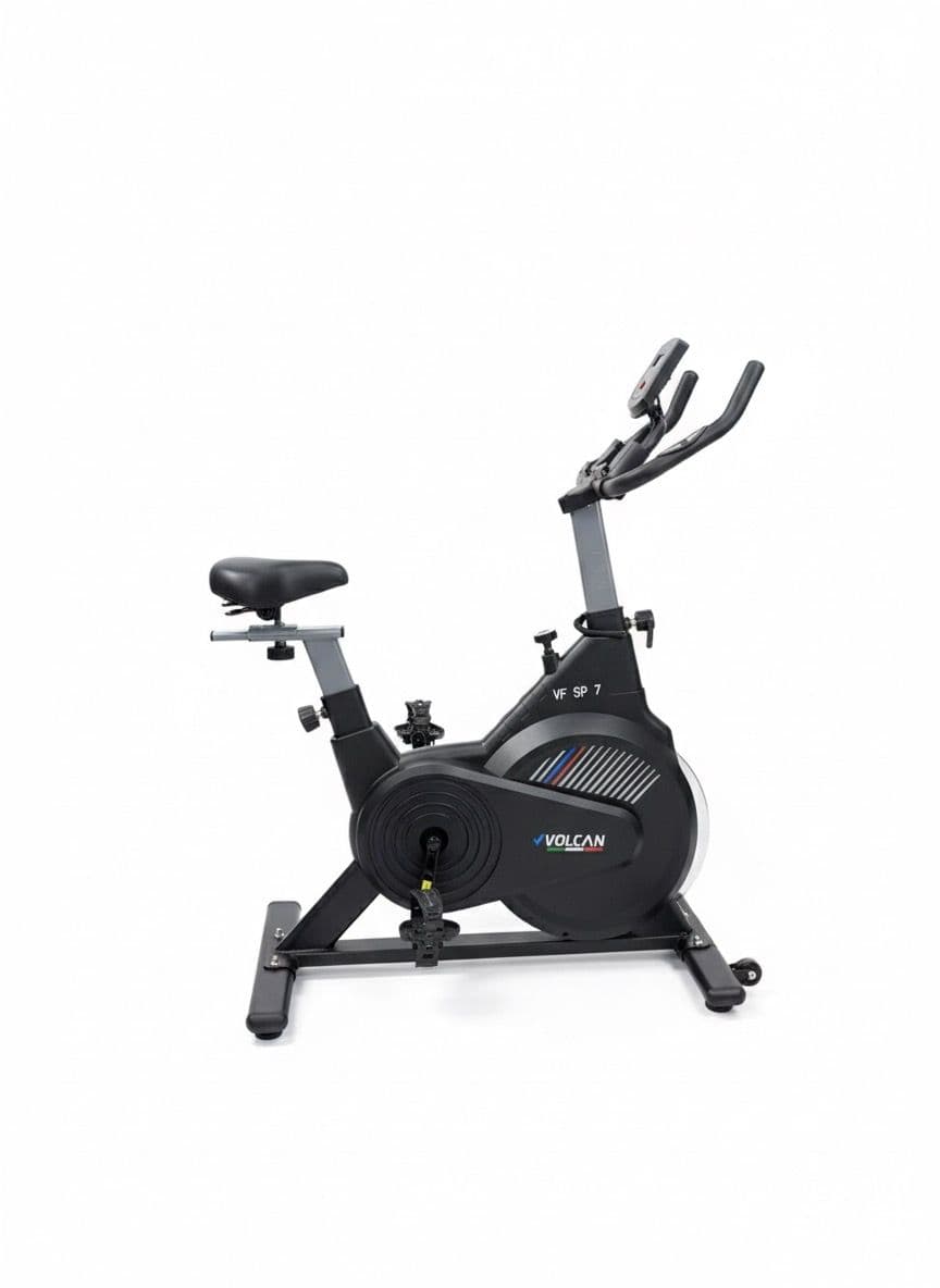 VFSP:7 Indoor Spinning Bike - 5KG Flywheel, Adjustable Seat & Handlebar, Pulse Sensor, Home Cardio Trainer