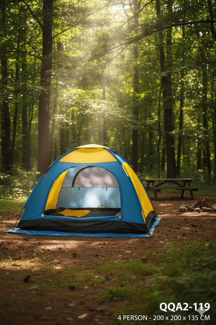 Outdoor Camping Tent - 4 Person Dome Tent